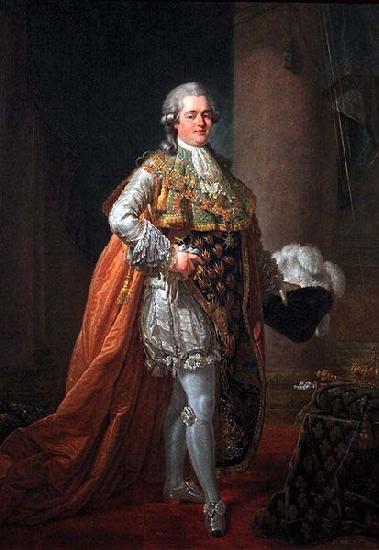 unknow artist Portrait of Louis Stanislas Xavier, comte de Provence Sweden oil painting art
